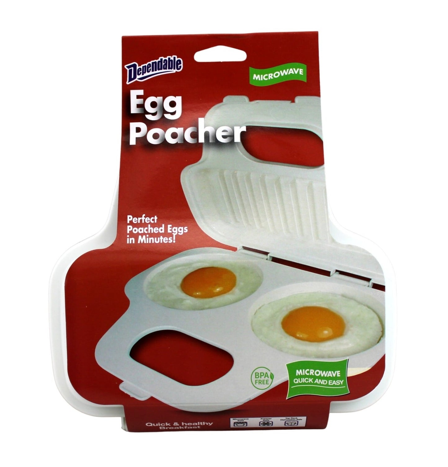 Microwave Egg Poacher – 2-Cavity Bpa-Free Cooker for Quick Healthy Eggs Fast