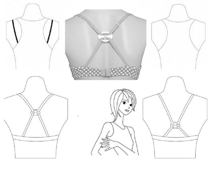 8 Bra Strap Clip Set – Cleavage Control Holder Hide Clasp Buckle Adjuster Tool