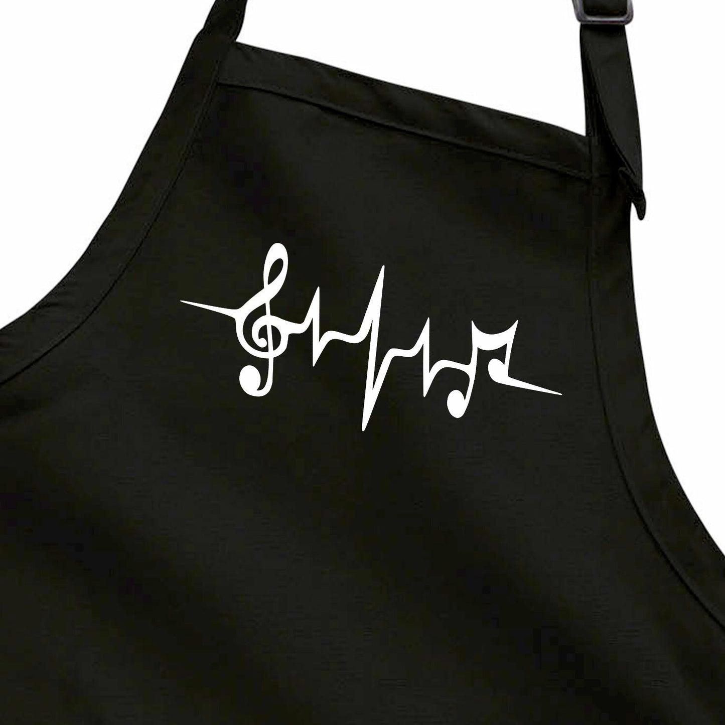 Music Note Beat Apron Kitchen Cooking Cook Barking Grill Pocket Home Chef Gift