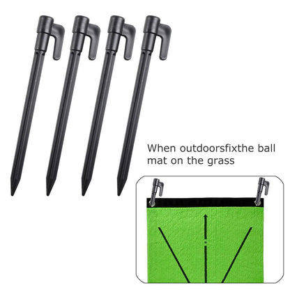 Velvet Golf Training Mat Swing Detection Practice Training Hitting Aid Game Pad