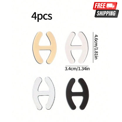 4 Piezas Mujeres Sujetador Correa Soporte Clips Para Espalda Corredora Antideslizante Sujetador Cruzado Espalda Clips