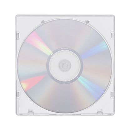100 Pack Clear Slim CD/DVD Cases – Durable Poly Plastic Storage Box, Lightweight & Shatterproof for Disc Organization, Media Protection & Travel