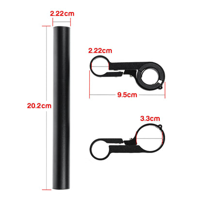 Bike Flashlight Holder Handlebar Bicycle Handle Bar Extender Mount Bracket MTB