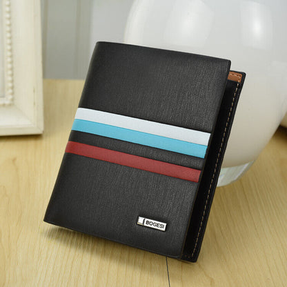 Mens Leather Wallet Bifold Card Holder Billfold Slim Clutch Money Pocket Handbag