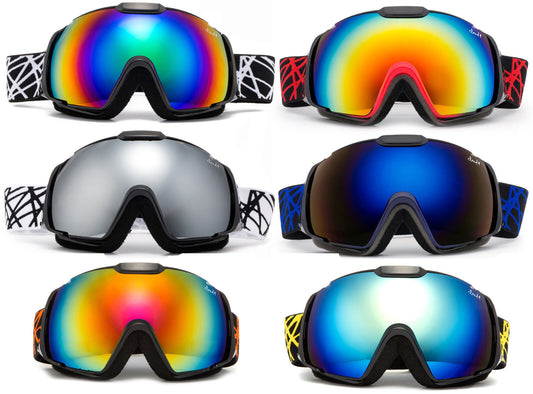 Professional Ski Goggles | Snowboard Winter Sports Gear | Anti-Fog Dual Lens | UV Protection | Shatter-Resistant & Comfortable | Men & Women