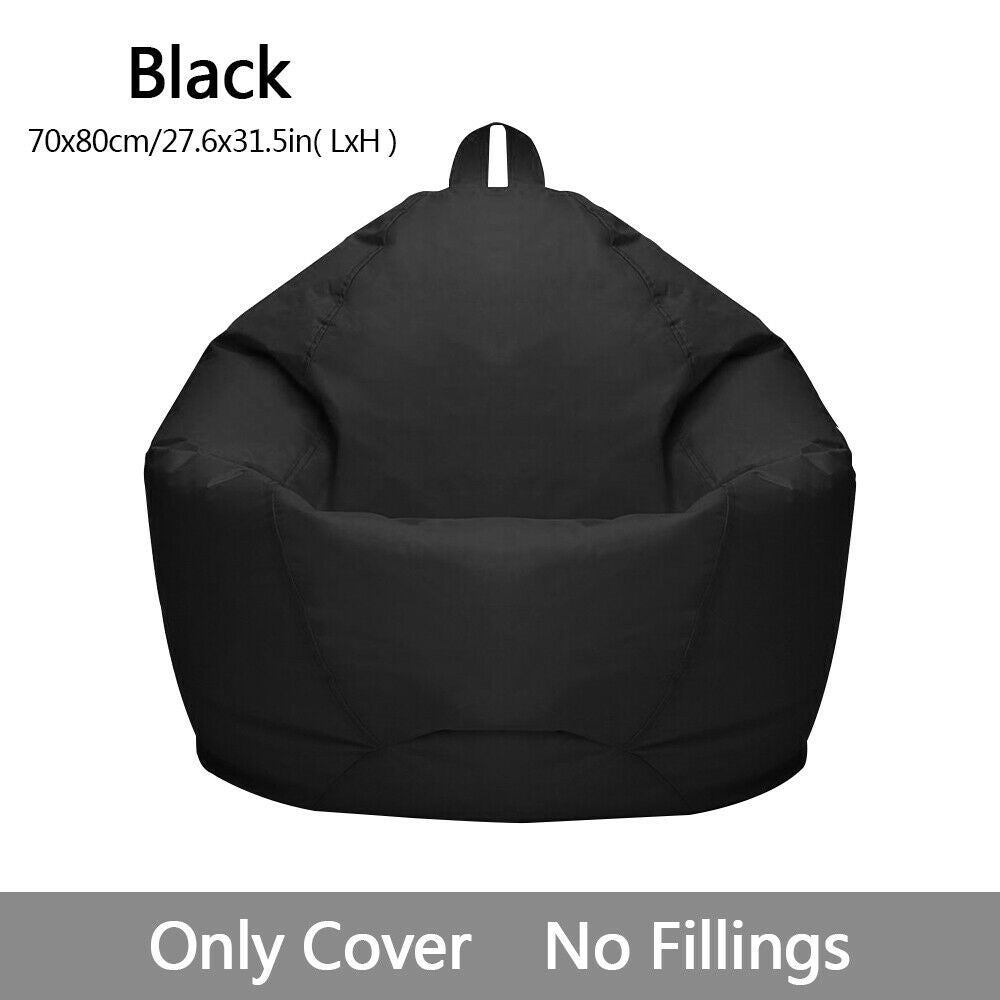 Large Bean Bag Chair Cover Indoor for Adults Kids Lazy Lounger Couch Sofa Cover