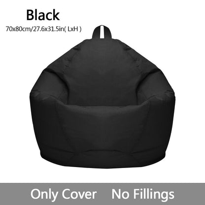 Large Bean Bag Chair Cover Indoor for Adults Kids Lazy Lounger Couch Sofa Cover