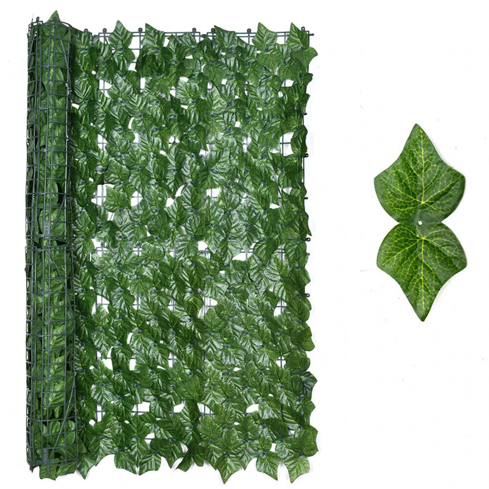 118"X39" Artificial Faux Ivy Leaf Hedge Fencing Privacy Fence Garden Decorate