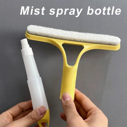 3-In-1 Window Cleaning Multi-Tool, Glass Hanging Knife with Spray