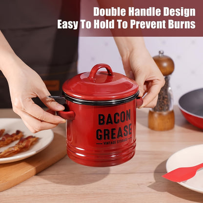 1Pcs Oil Storage Tank-20.29Oz Large Capacity Grease Container,Rich Colors
