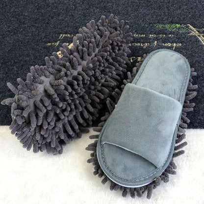 1 Pair Washable Mop Slippers – Funny Microfiber Cleaning Shoes for Dusting Floors Hands-Free | Cozy & Useful Home Find