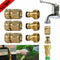 Quick Connect Brass Garden Hose Set 3/4" – Leak-Free, Durable & Easy to Use – Universal Fit for Hose, Spigot & Nozzle – Fast Install & Disconnect