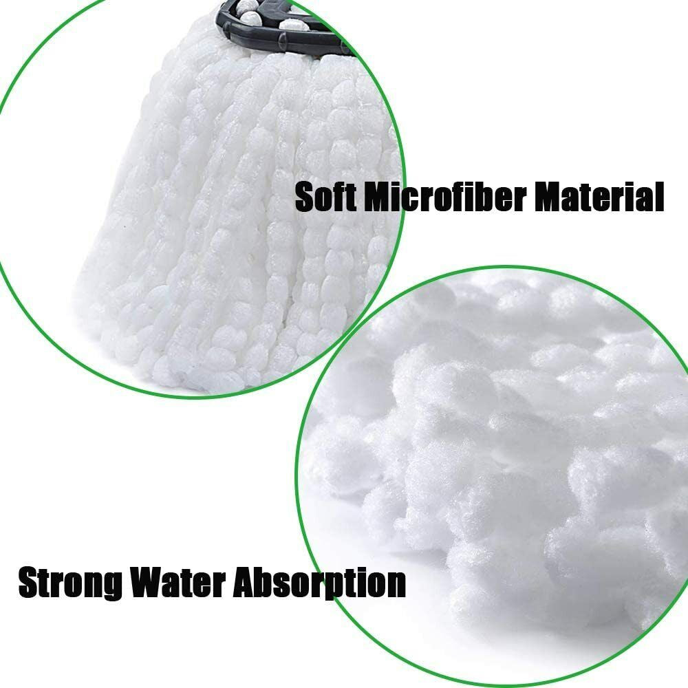 Spin Mop Refill 3X Replacement Microfiber Mop Head Easy Clean Wring Refill for O-Cedar Spin Mop