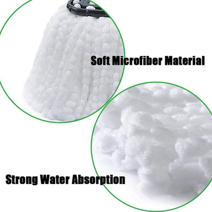 Spin Mop Refill 3X Replacement Microfiber Mop Head Easy Clean Wring Refill for O-Cedar Spin Mop