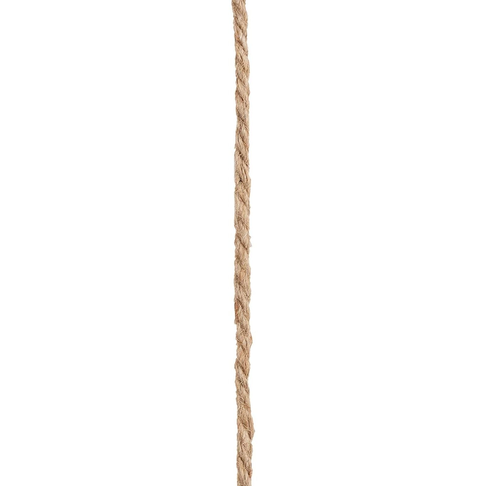 100 Feet 5Mm Thick Twisted Nautical Rope for Crafts and Gift Wrapping Brown)