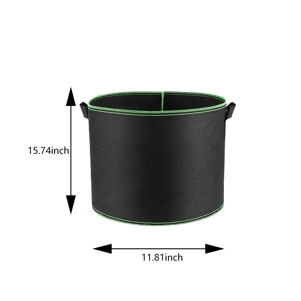 Plant Grow Bags | 5/10pcs 1-30 Gallon Thickened Nonwoven Fabric Pots | Durable & Breathable Containers for Gardening, Vegetables & Flowers