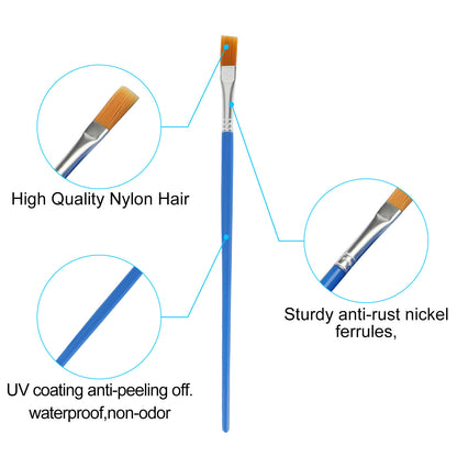 100Pcs Artist Paint Brushes Set Art Acrylic Oil Watercolour Painting Craft Model