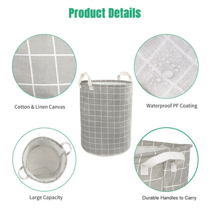 Large Foldable Storage Laundry Hamper, Dirty Clothes Basket, Wash Bag Organizer