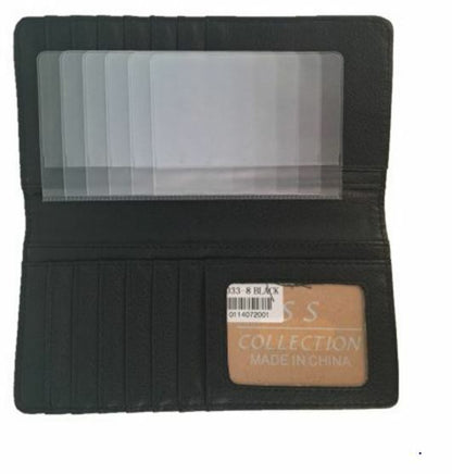 Cross Mens Wallet Western Bifold Check Book Style W058 Black