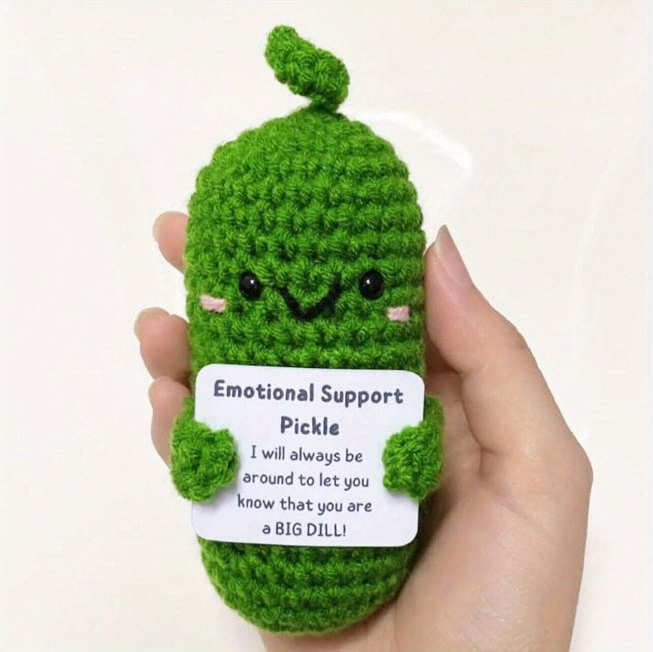 2024 ornaments, Emotional Support Crochet Handmade Dolls - Cute Knitted Pineapple, Potato & Pickle Set, Stress Relief Plush Toy, Inspirational Gift