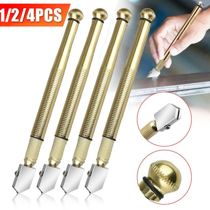1/2/4Pc Professional Diamond Tip Glass Cutter Steel Blade Precision Cutting Tool