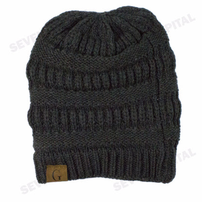 Women'S Men Knit Slouchy Baggy Beanie Oversize Winter Hat Ski Fleece Slouchy Cap