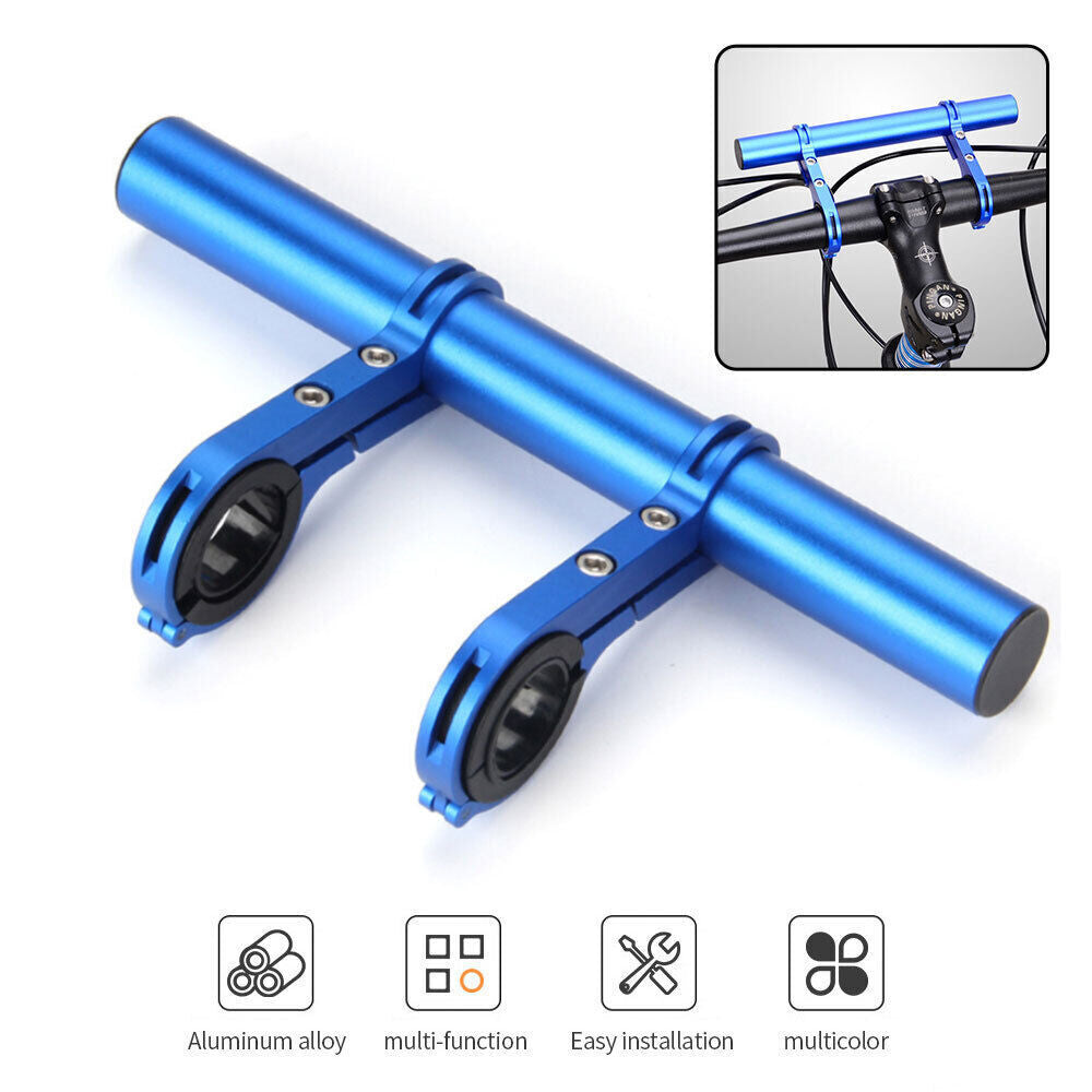 Bike Handlebar Extender for Headlights & GPS | Bicycle Mount Bracket for Accessories | Durable Alloy Extension for Handlebar 18-35mm | Easy Install