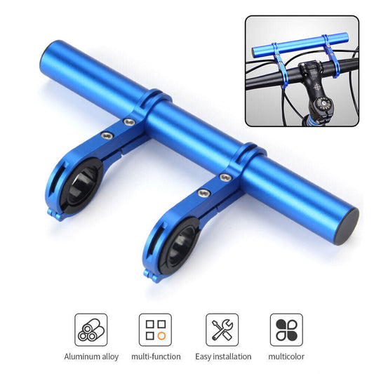 Bike Handlebar Extender for Headlights & GPS | Bicycle Mount Bracket for Accessories | Durable Alloy Extension for Handlebar 18-35mm | Easy Install