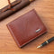 Juan Wallet Men's Foldable PU Leather Eagle Pattern Wallet Credit Card Holder - New - Brown