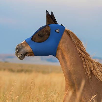 Lycra Horse Fly Mask, Breathable Fabric, Mesh Eyes & Ears, UV Protection