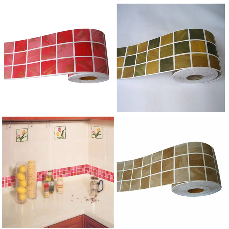 Self Adhesive Mosaic Backsplash Waterproof 3D Wall Sticker Kitchen Wall Stickers