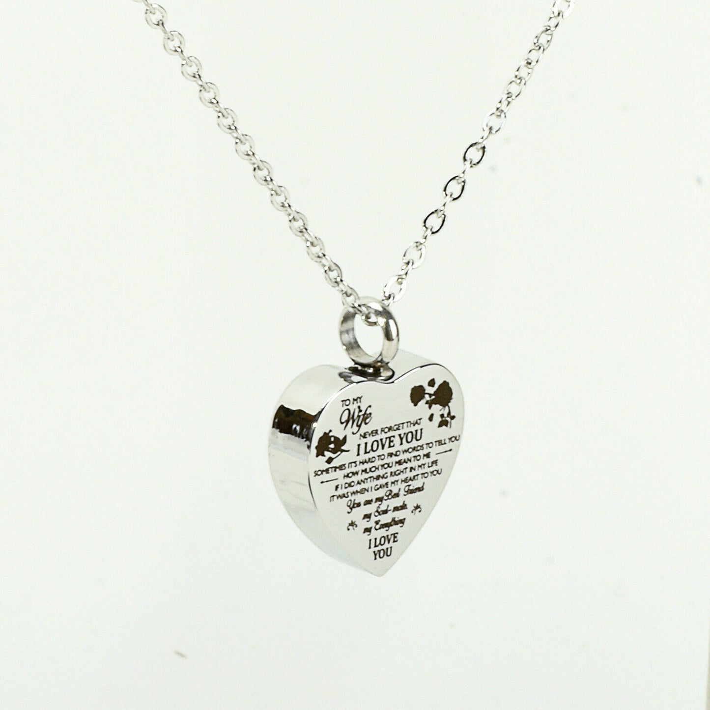 Romantic Heart Necklace for Girlfriend, Wife, or Lover – Stainless Steel Love Pendant for Valentine's Day, Anniversaries, Birthdays – Elegant Gift