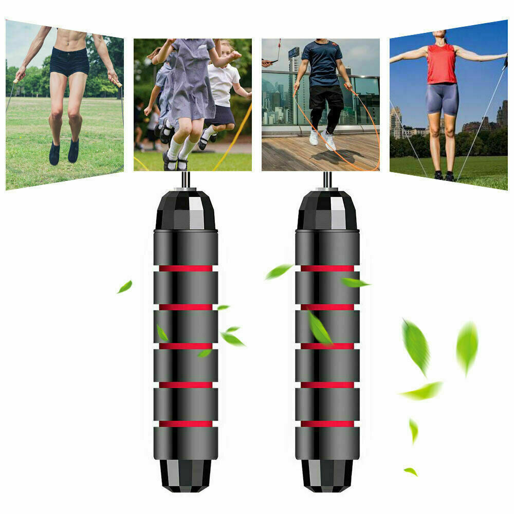 Jump Rope Gym Aerobic Exercise Boxing Skipping Adjustable Bearing Speed Fitness