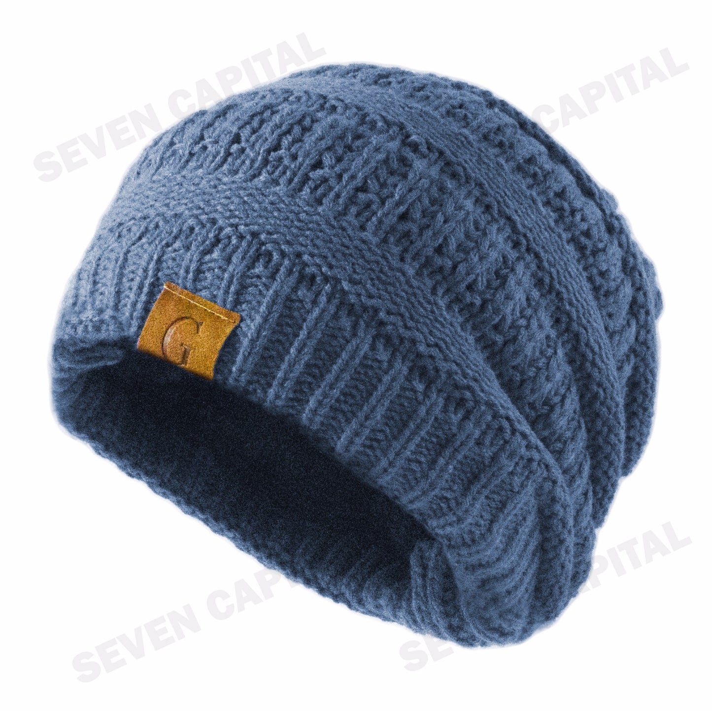 Women'S Men Knit Slouchy Baggy Beanie Oversize Winter Hat Ski Fleece Slouchy Cap