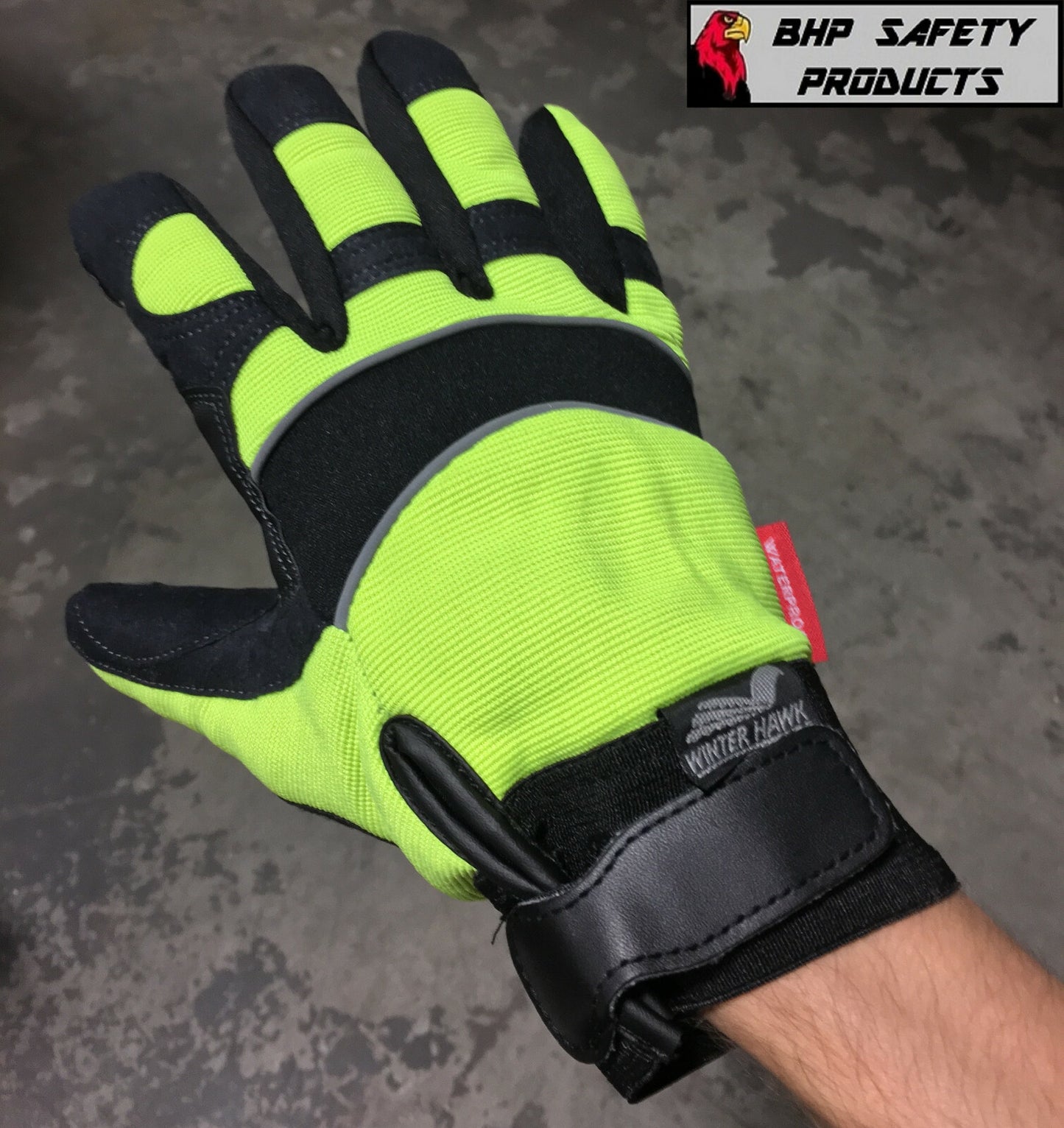 Majestic 2145 Winter Hawk Armorskin Insulated Mechanics Work Gloves, Waterproof