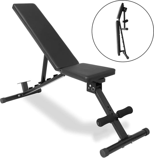 700 lb Adjustable Weight Bench for Home Gym - 6 Positions for Incline, Decline, & Flat Workouts, Foldable Utility Bench for Fitness Strength Training
