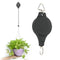 2-Piece Retractable Plant Pulley Set - Adjustable Hook for Hanging Baskets & Pot