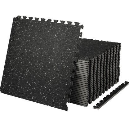 6/12/25 Pack Exercise Floor Mat Interlocking Tiles Foam W/ 24 X24 X 0.5''