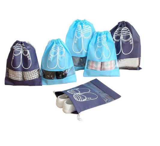 8-Piece Shoe Bag Set – Dust-Proof Drawstring Organizer for Luggage, Closet, Gym & Packing Essentials