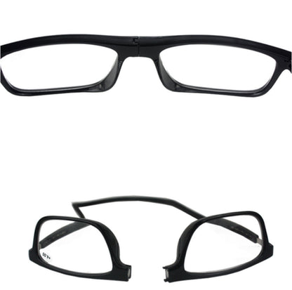 Hanging Folding Magnetic Reading Eyeglasses Glasses Front Click Connect Neck USA