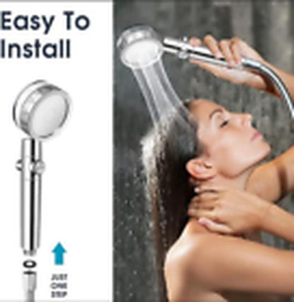 High Pressure Turbo Shower Head 360° Rotated Powerful Water Saving Hand Spray