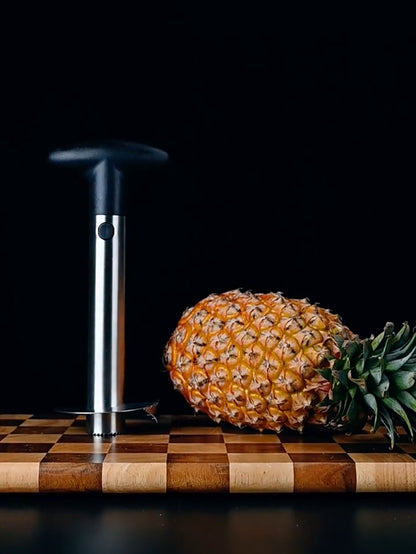 1Set Stainless Steel Pineapple Corer Slicer Peeler Cutter Fruit Rings Diced Tool