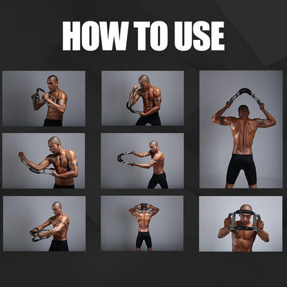 Upper Body Workout Tool Power Twister Bar 40-110LB Adjustable Arm Chest Trainer