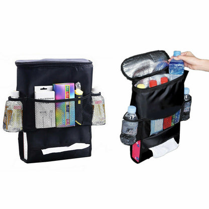 2PC Car Seat Back Hanger Organizer Multi-Pocket Storage Bag Holder Cooler Travel