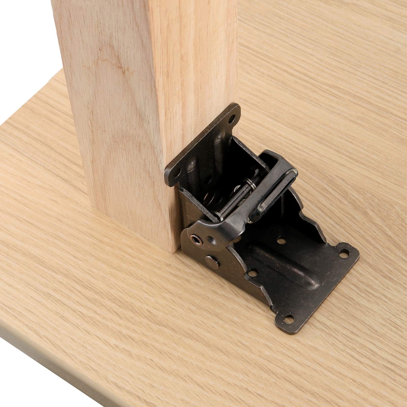 8 Pack Heavy Duty Foldable Bracket 90 Degree Self Locking Hinges for Table Leg
