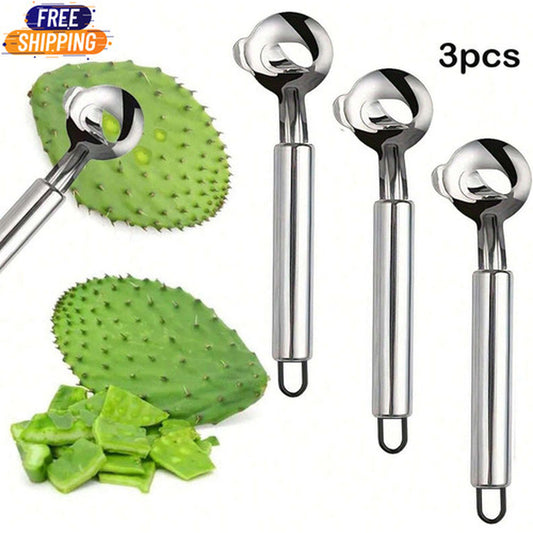 3PCS Cuchara Peladora De Nopales / Cactus Peeler Spoon / Cuchara Pela Nopales
