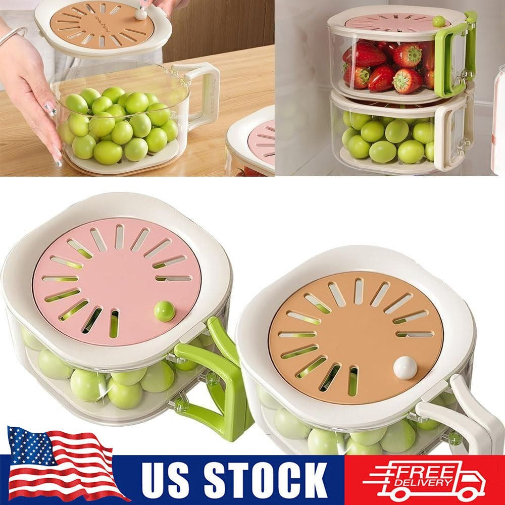 2-In-1 Draining and Preservation Basket Multifunctiona