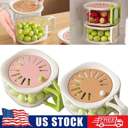 2-In-1 Draining and Preservation Basket Multifunctiona