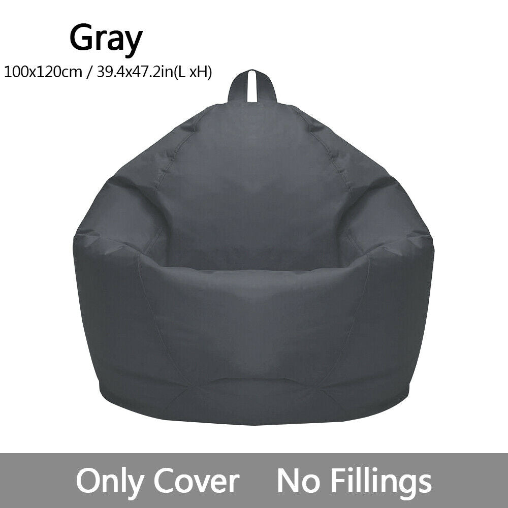 Large Bean Bag Chair Cover Indoor for Adults Kids Lazy Lounger Couch Sofa Cover