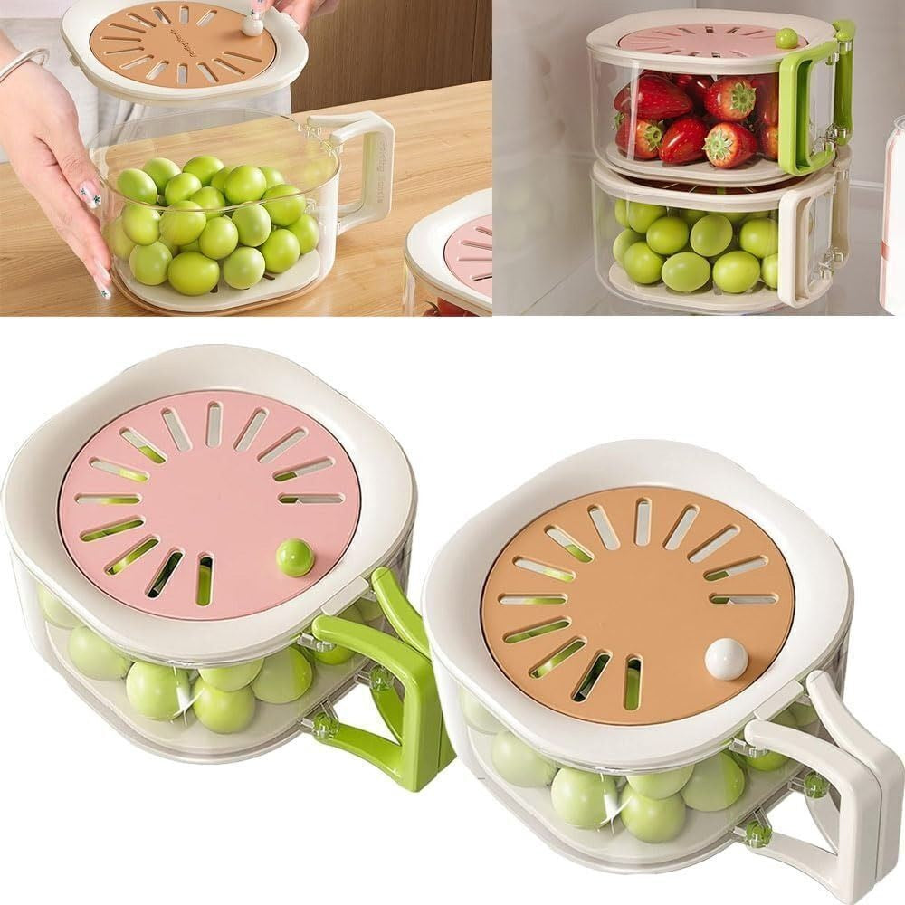 2-In-1 Draining and Preservation Basket Multifunctiona